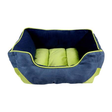 Cama Para Mascota Member S Mark Chica Verde Con Azul Marino A Precio De