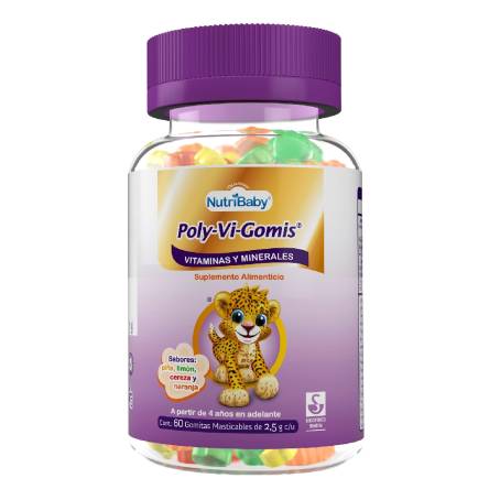 Vitaminas Y Minerales Poly Vi Gomis 60 Gomitas Sam S Club