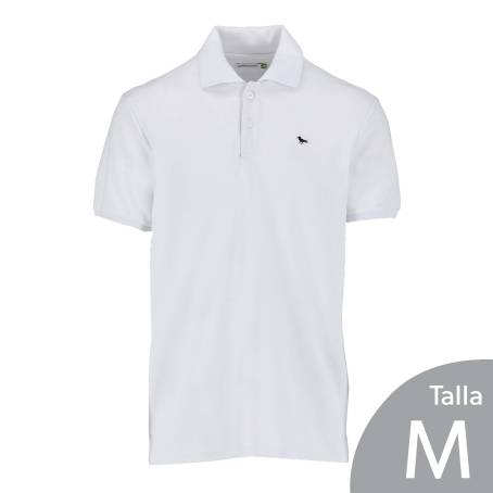 Playera Tipo Polo Para Caballero Modern Amusement Talla M Blanco Sam