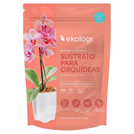 Sustrato para Orquídeas Ekologi Orgánico 2 5 l 300 g Sam s Club