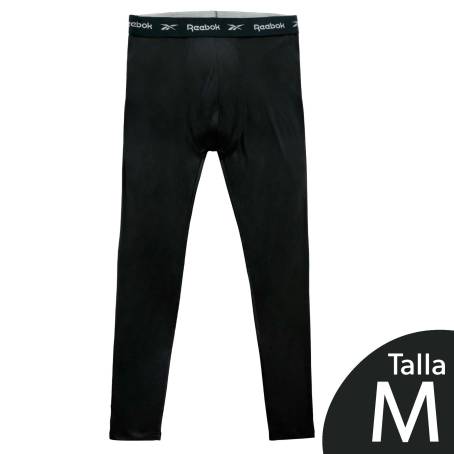 Pantalón Termico para Caballero REEBOK Talla M Negro Sam s Club