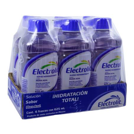 Suero Rehidratante Electrolit Sabor Mora Azul Pzas Ml C U Sam S