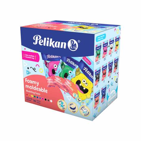 Foamy Moldeable Pelikan Con 10 Pzas Colores Surtidos Sam S Club