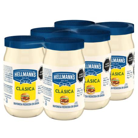 Mayonesa Hellmann's Clásica 6 Pzas De 190 G | Sam's Club