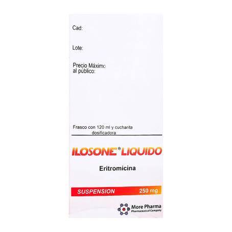 Ilosone Líquido 250 mg Suspensión con 120 ml a precio de socio | Sam's Club  en línea