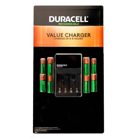 DURACELL - Cargador premium pilas recargables, carga extra rápida
