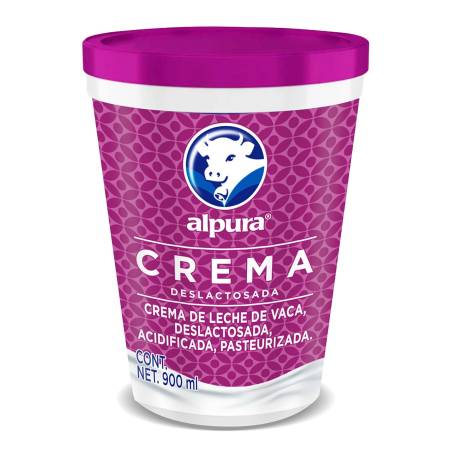 Crema Ácida Alpura Deslactosada 900 ml a precio de socio | Sam's Club en  línea