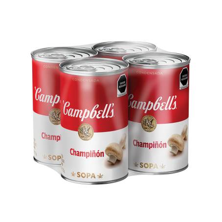 Crema de Champiñones Campbell's 4 pzas de 735g | Sam's Club