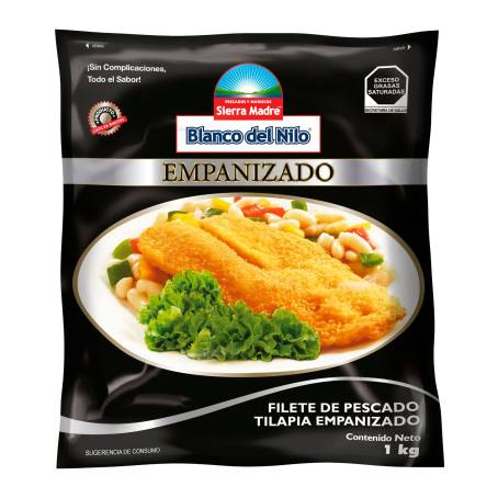 Filete de Pescado Tilapia Sierra Madre Empanizado 1 Kg | Sam's Club