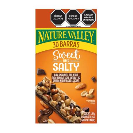 Barras Nature Valley Sweet and Salty 30 pzas de 35 g c/u a precio de socio  | Sam's Club en línea