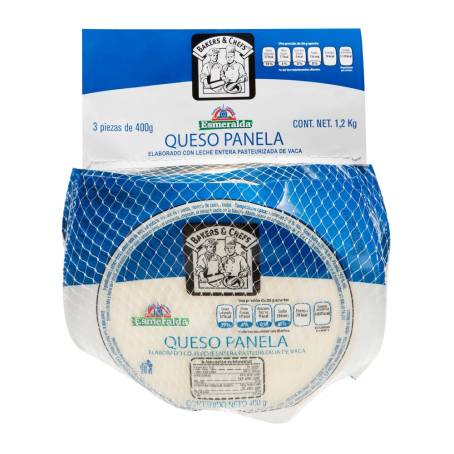 Queso Panela Bakers & Chefs 3 pzas de 400 g | Sam's Club