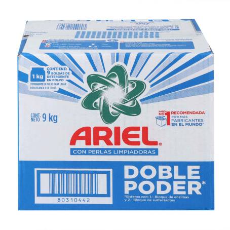 Detergente en Polvo Ariel 9 kg a precio de socio | Sam's Club en línea