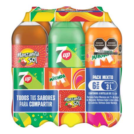 Refresco Pepsi Mix 6 pzas de 3 l c/u | Sam's Club