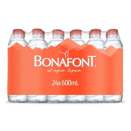 Botella Agua Purificada Bonafont 500ml