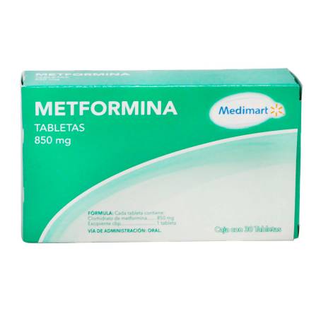Metformina 850 mg con 30 Tabletas a precio de socio | Sam’s Club en línea