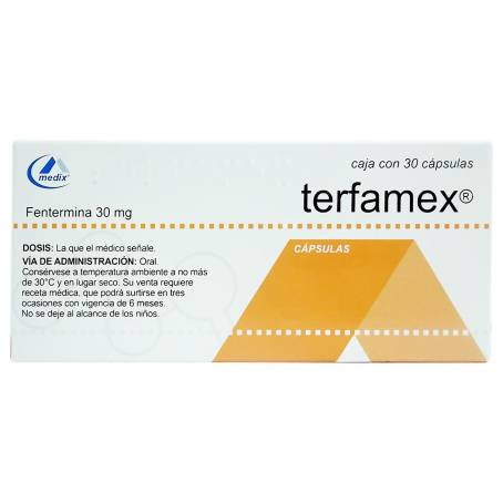 Terfamex 30 mg con 30 Cápsulas | Sam's Club