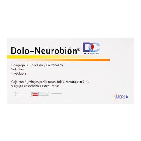 Dolo Neurobión Solución 3 Jeringas Prellenadas Doble Cámara Con 3 Ml ...