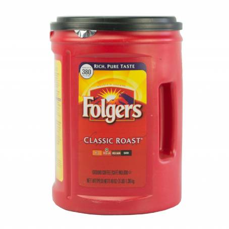 Café Tostado y Molido Folgers Clásico 876 g a precio de socio