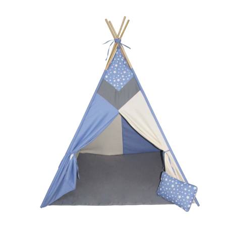 Teepee Kaqoo Azul Con Almohada Y Tapete A Precio De Socio Sam S Club En Linea