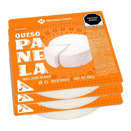 Queso Panela Member's Mark 3 pzas de 400 g a precio de socio | Sam's Club  en línea