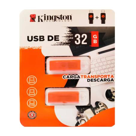 Memoria USB Kingston de 32 GB 2 pzas a precio de socio | Sam's Club en línea