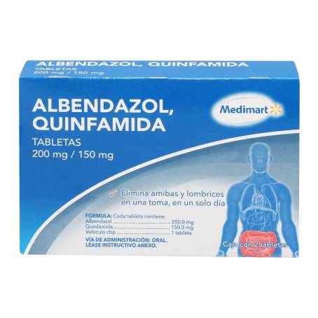 Albendazol Medimart 200 mg/150 mg con 2 Tabletas a precio de socio | Sam's  Club en línea