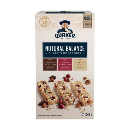 Barra De Avena Quaker® Nutural Balance Sabor Chocolate