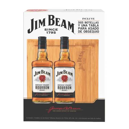 Whisky Jim Beam Bourbon 2 pzas 750 ml a precio de socio | Sam's Club en  línea