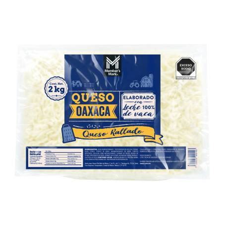 Queso Oaxaca Member's Mark Rallado 2 Kg a precio de socio | Sam's Club en  línea