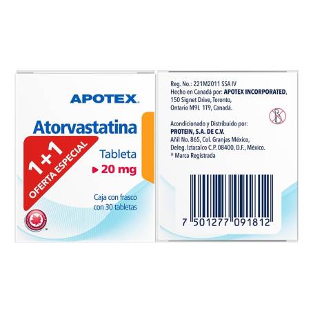 Apotex 20 Mg 30 Tabletas 1 1 Sam S Club   980037799s 