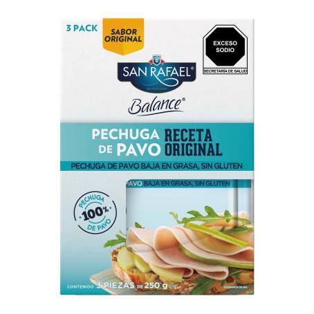 Pechuga de Pavo San Rafael 3 pzas de 250 g | Sam's Club