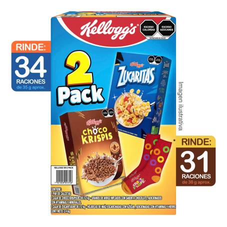 Cereal Kellogg's Zucaritas  Kg + Chocokrispis  Kg + Calcetas | Sam's  Club