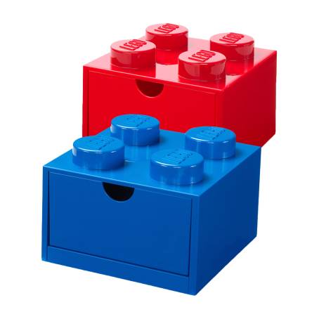Caja Lego Storage Brick 4 Drawer Azul