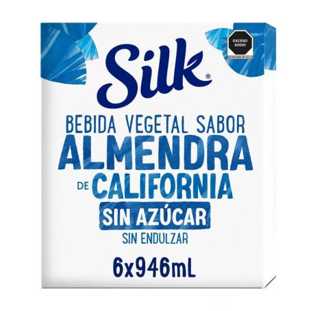 Alimento Líquido Silk Sabor Almendra de California Sin Azúcar 6 pzas de 946  ml c/u a precio de socio | Sam's Club en línea