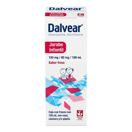 Dalvear DALVEAR Jarabe Infantil 150/80 mg 120 ml Sabor Fresa