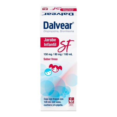 Dalvear SF DALVEAR Jarabe Infantil 150/80 mg Sabor Fresa