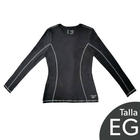 Camiseta Térmica para Dama REEBOK Talla EG Negra a precio de socio