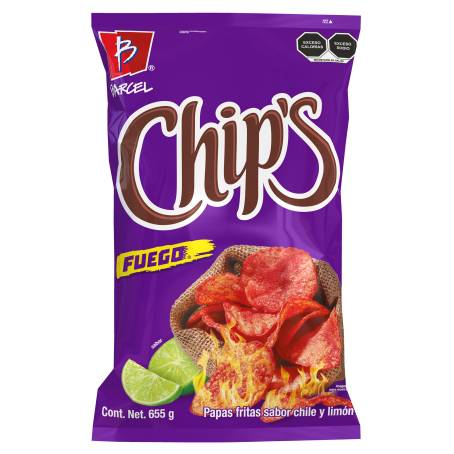 Papas Chips Fuego 655 g