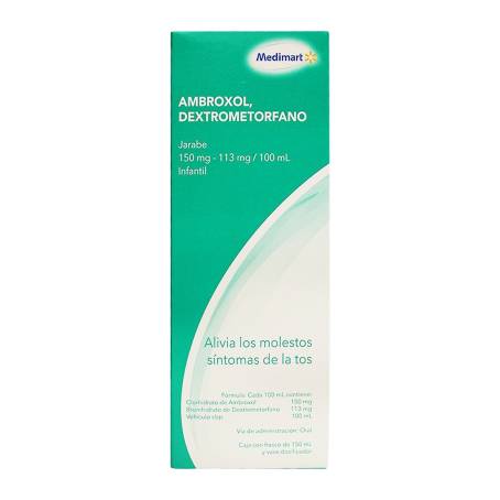 Ambroxol Dextrometorfano Medimart 150 mg 113 mg / 100 mL Jarabe Infantil  150 ml a precio de socio | Sam's Club en línea