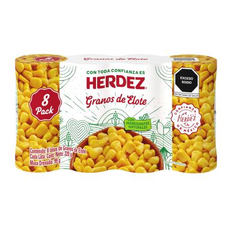 Granos de Elote Herdez 8 pzas de 220 g c/u a precio de socio | Sam's Club  en línea